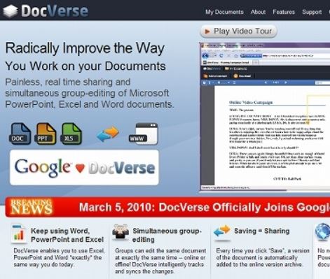 Officeコラボレーションプラグインを開発するDocVerse社を買収