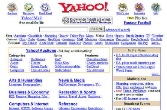 Yahoo!のサーチエンジンに採用