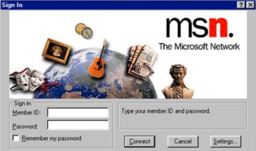 オンラインサービスMSN(MicrosoftNetwork)開始